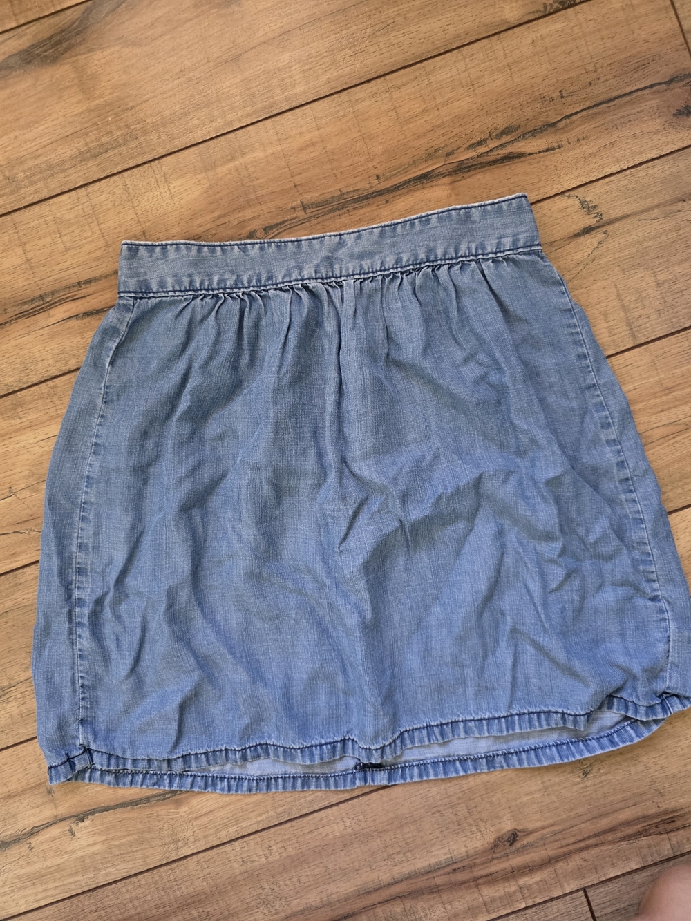 Madewell Light Blue Chambray Mini Skirt